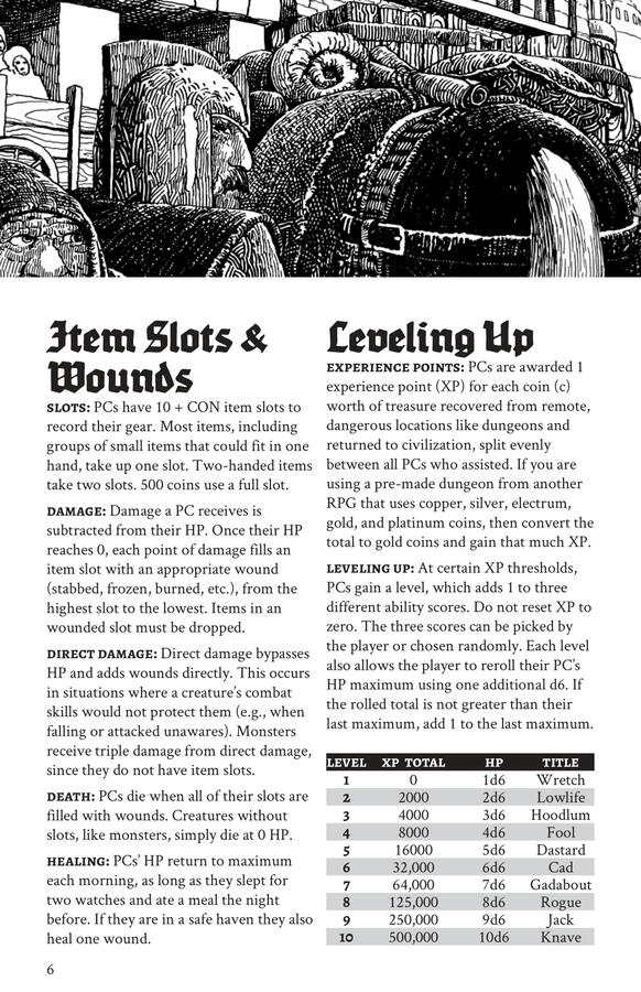 Item Slots &amp; Leveling Up
